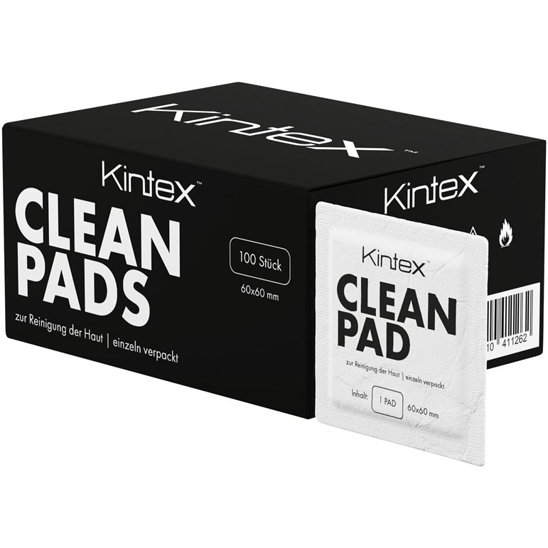 Kintex Clean Pad - odmašťovač a čistič kůže před tejpováním (100 ks)
