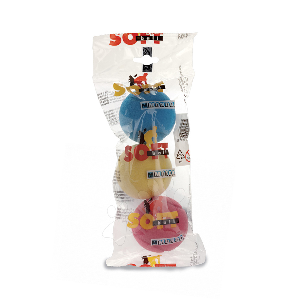 Mondo Set molitanových míčků 70 mm - soft (3ks)