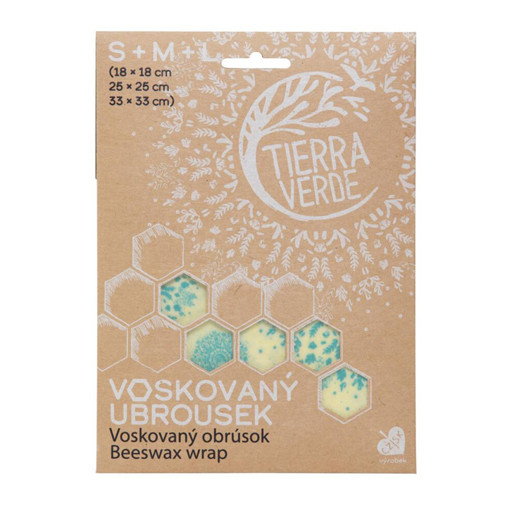 Tierra Verde - sada voskovaných obrúskov S/M/L