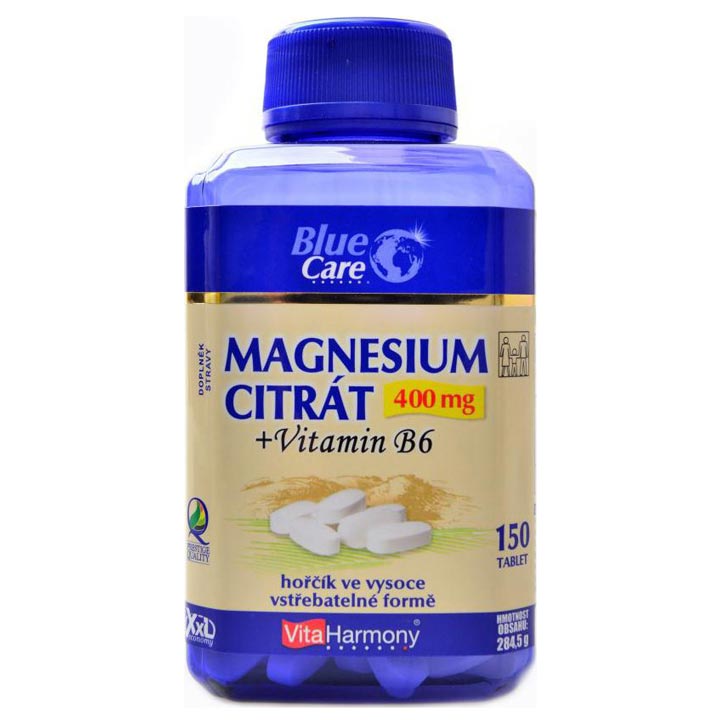 VitaHarmony Magnesium citrát 400mg+Vitamin B6